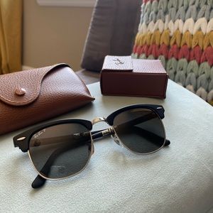 Ray Ban Clubmaster Black Folding Sunglasses! 👓